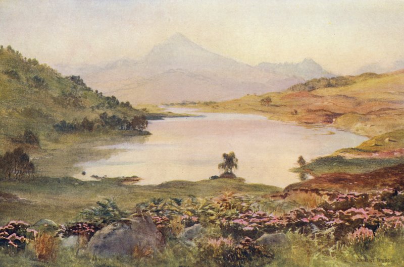 Loch Poulary (farvelitografi) af Ernest Edward Briggs