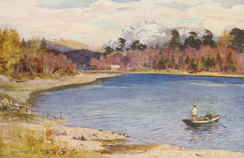 Indsnævringerne ved Innischonan (farvelitografi) af Ernest Edward Briggs