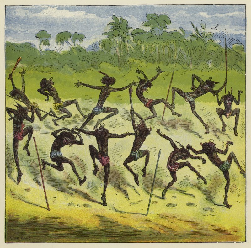 Ashanti kongelig bold af Ernest Henry Griset