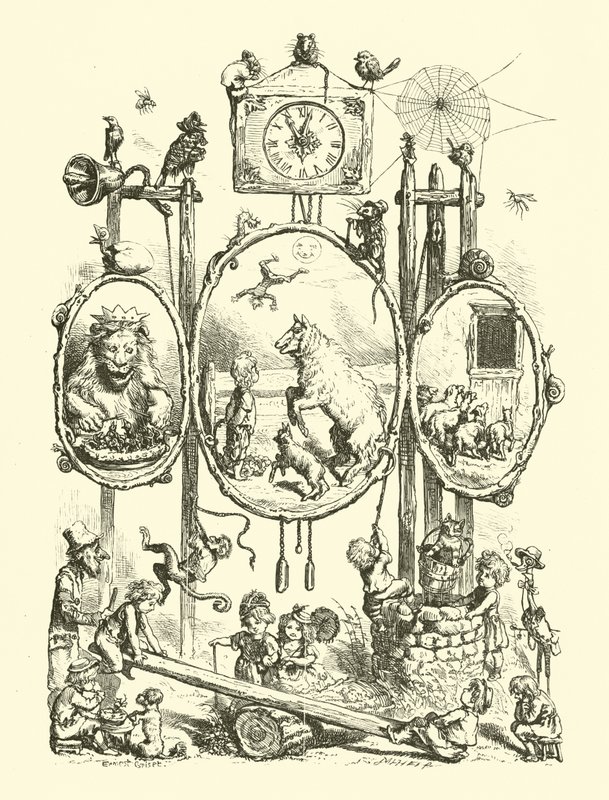 Nationale Nursery Rhymes, Frontispice af Ernest Henry Griset
