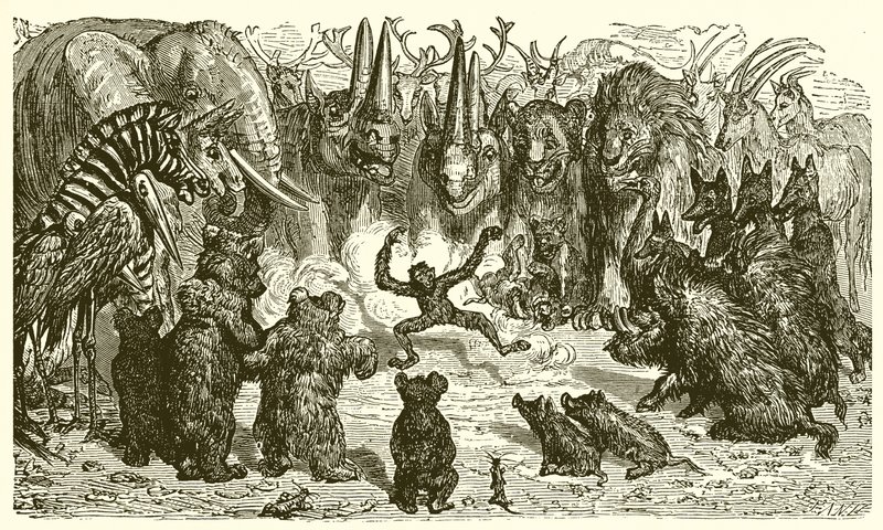 Ræven og Aben af Ernest Henry Griset