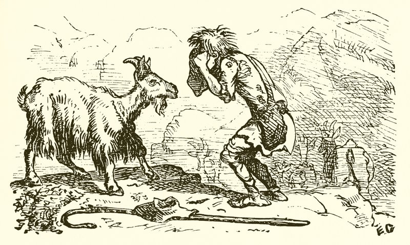 Gedehyrden og Gedebukken af Ernest Henry Griset