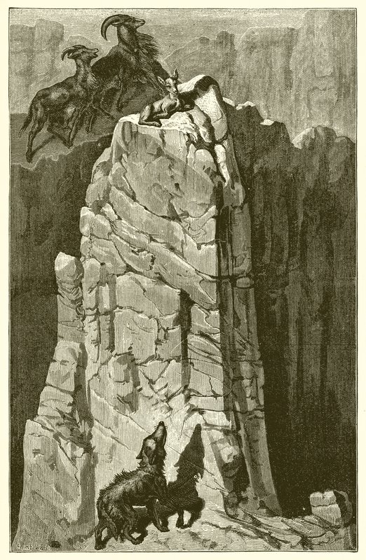 Barnet og ulven af Ernest Henry Griset