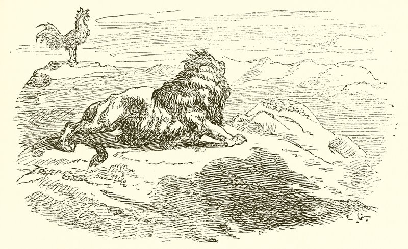 Løven og elefanten af Ernest Henry Griset