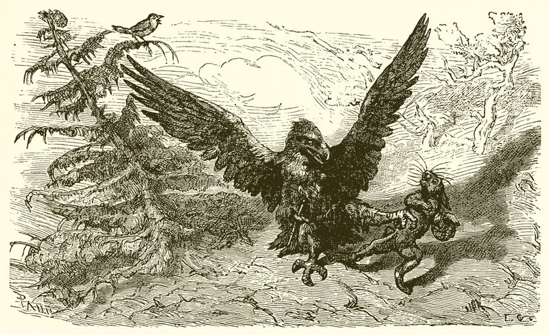 Spurven og Haren af Ernest Henry Griset