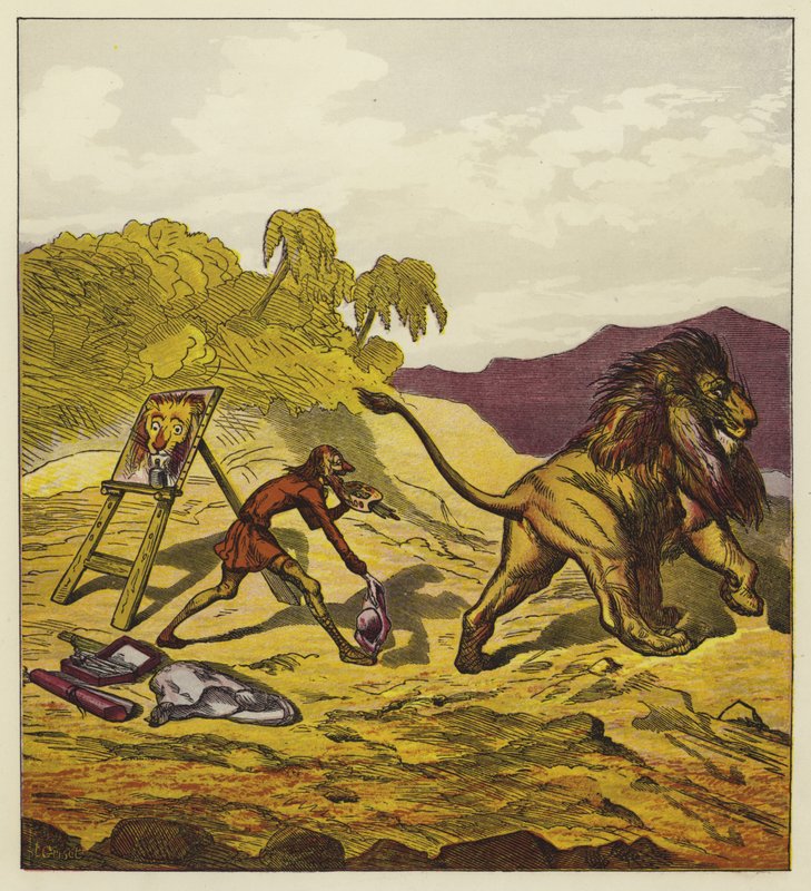 Løven forlader John Bold af Ernest Henry Griset