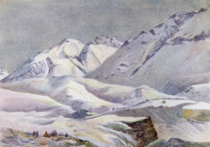 Sierra Navarro, fra Hotel Puente del Inca af Ernest William Christmas