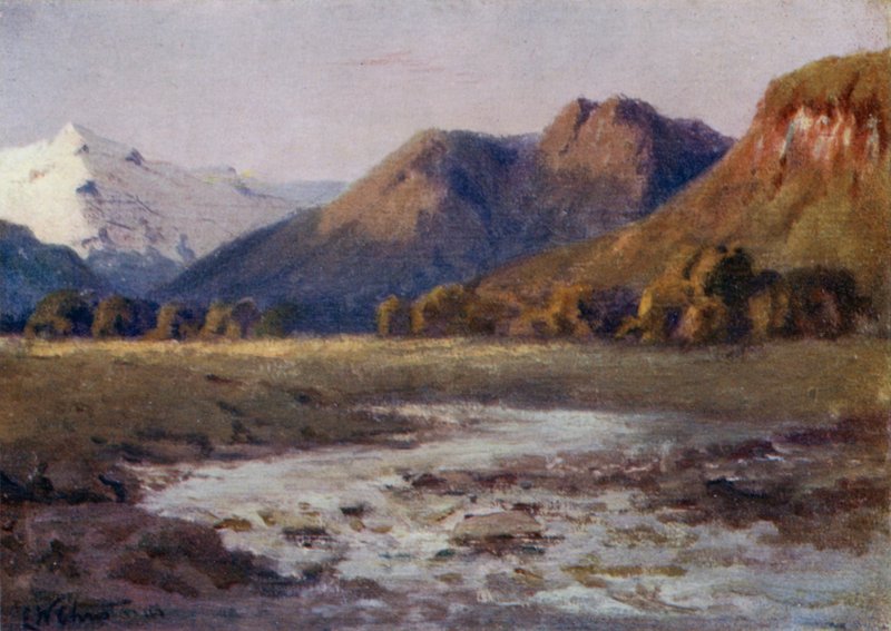 Lejlighederne ligger mellem Plateau Heights, det sydlige Andesbjerg af Ernest William Christmas
