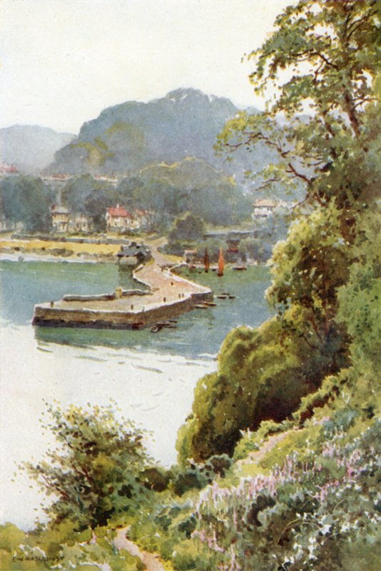 Aberdour (farve litho) af Ernest William Haslehust