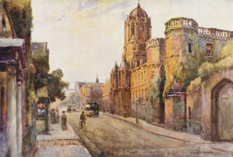 Christ Church (farve litho) af Ernest William Haslehust