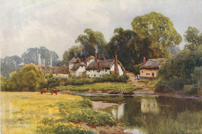 Grevinde Weir (farve litho) af Ernest William Haslehust