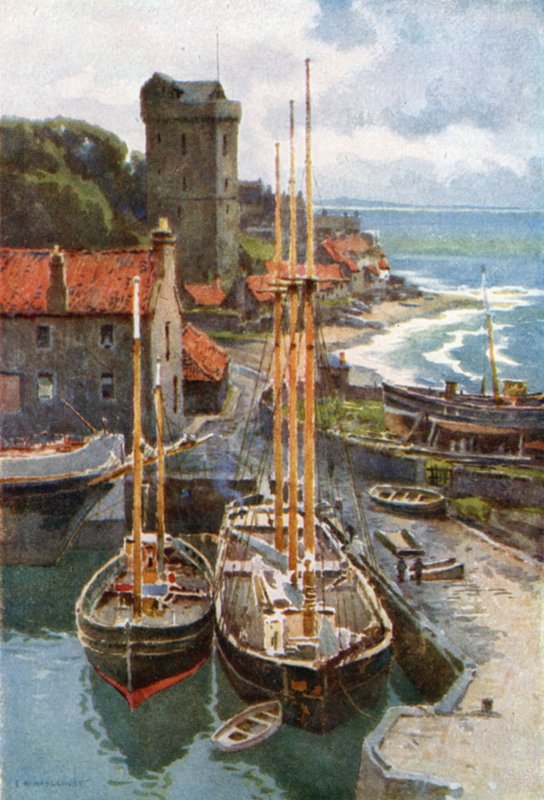 Dysart (farve litho) af Ernest William Haslehust