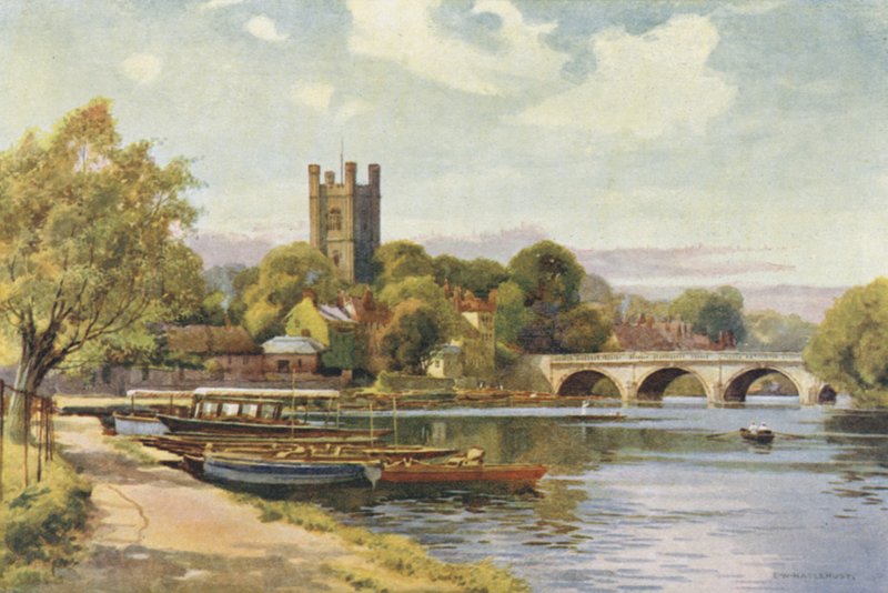 Henley (farve litho) af Ernest William Haslehust