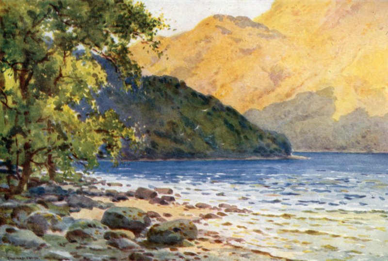 Inverbeg: On Loch Lomond, Opposite Rowardennan (color litho) af Ernest William Haslehust