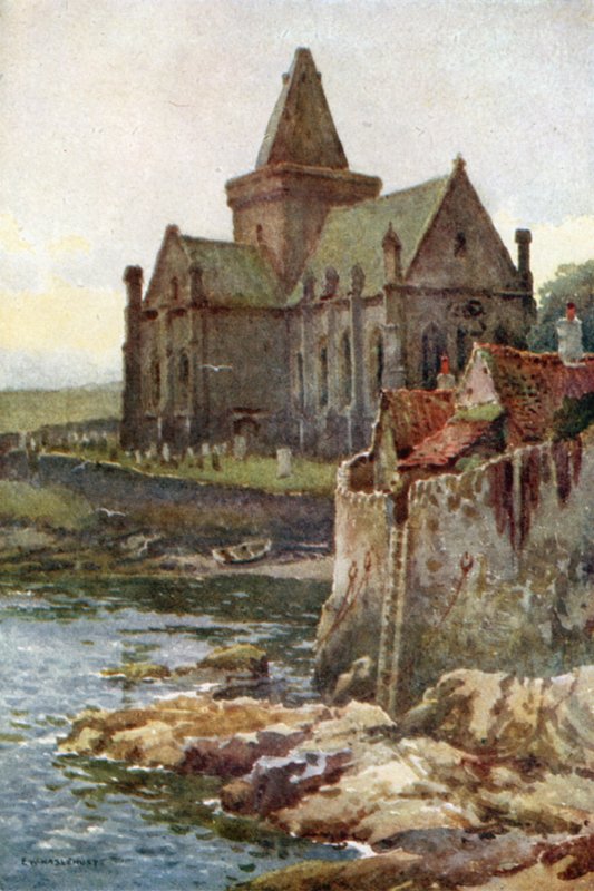 St. Monans (farve litho) af Ernest William Haslehust