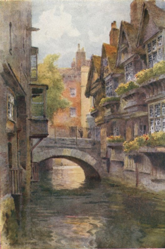 The Canterbury Weavers (farve litho) af Ernest William Haslehust