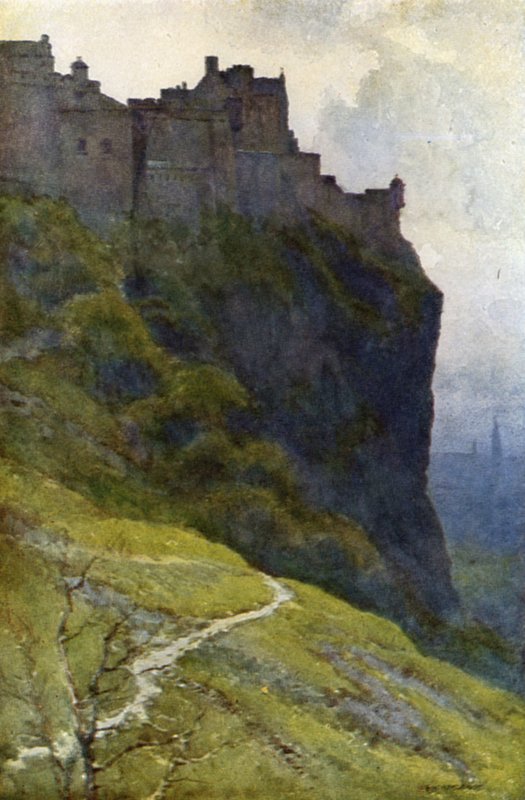 Slottet (farve litho) af Ernest William Haslehust
