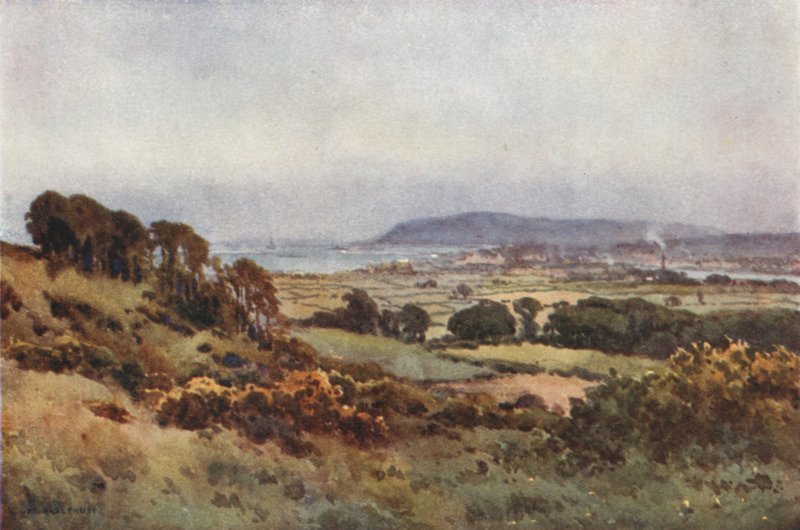Weymouth og Portland (farve litho) af Ernest William Haslehust