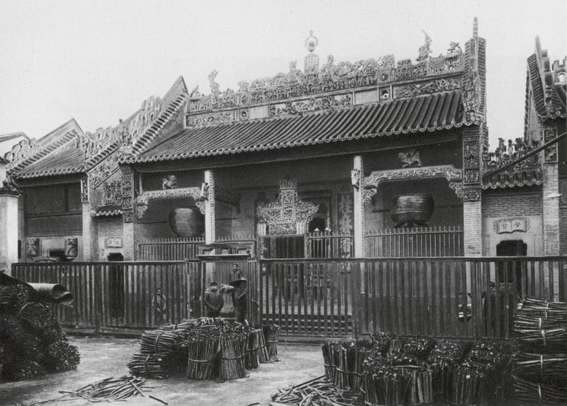Pinglofu, Kuangsi, byen Pinglo ved Kuei-floden, Canton Club (s/h-foto) af Ernst Boerschmann