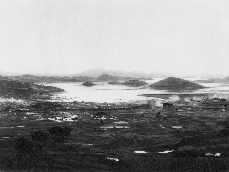 Santuao, Fukien, Santao by og havn (s/h-foto) af Ernst Boerschmann