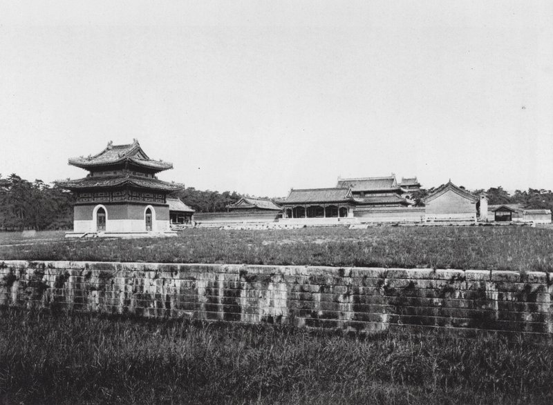 Siling, Chihli, et gravtempel (s/h-foto) af Ernst Boerschmann