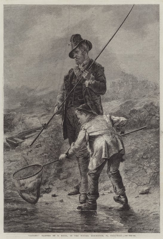 Fanget! (gravering) af Erskine Nicol