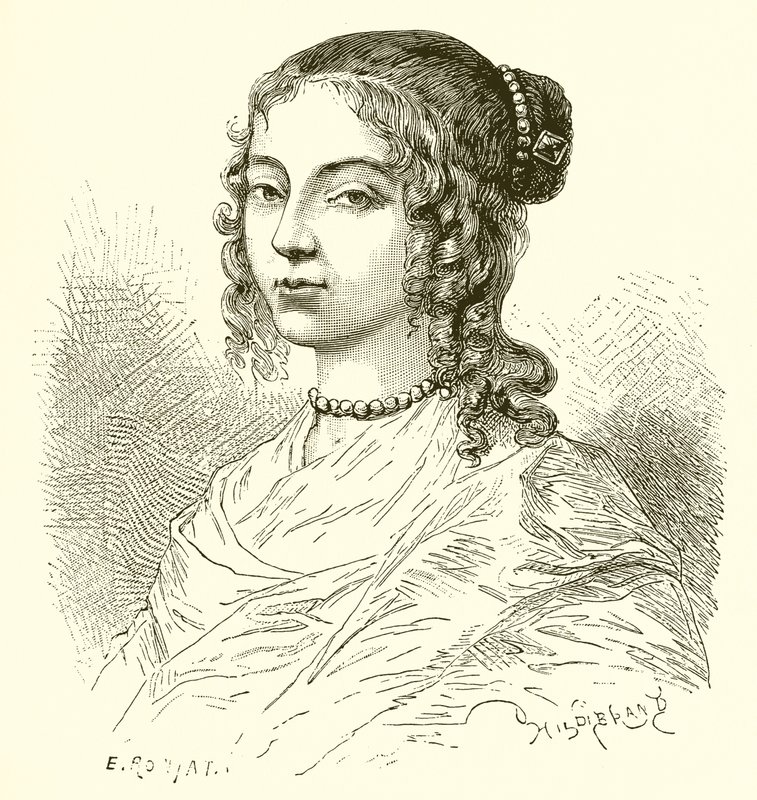 Henrietta af England, søster til kong Charles II af Etienne Antoine Eugene Ronjat