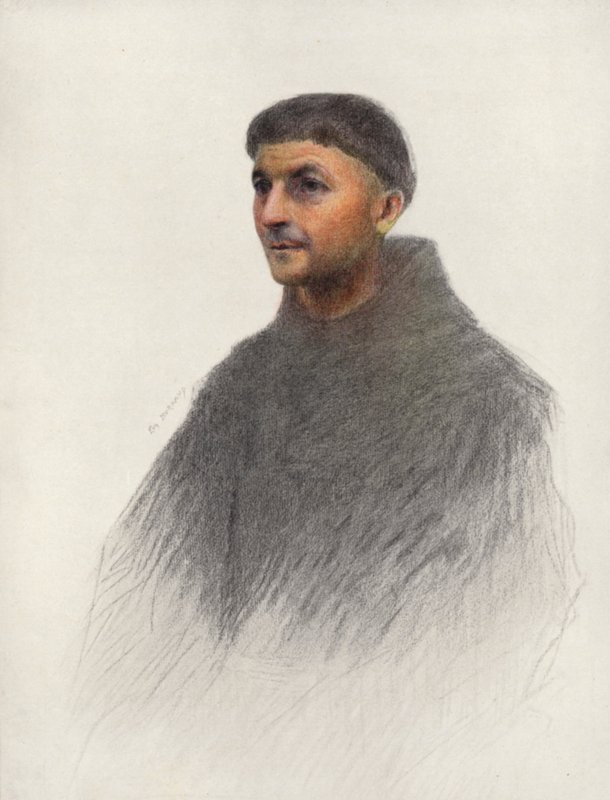 En broder (farvelitografi) af Eugene (after) Burnand