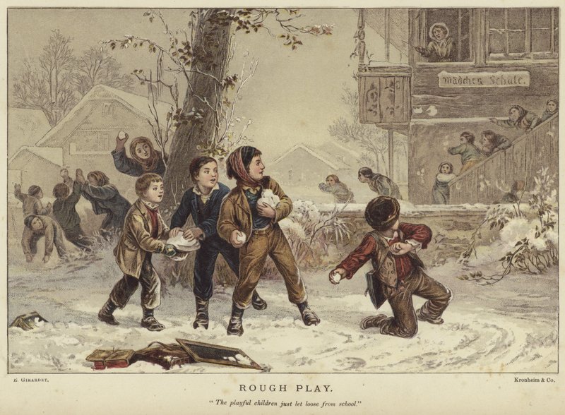 Rough Play af Eugene Alexis Girardet
