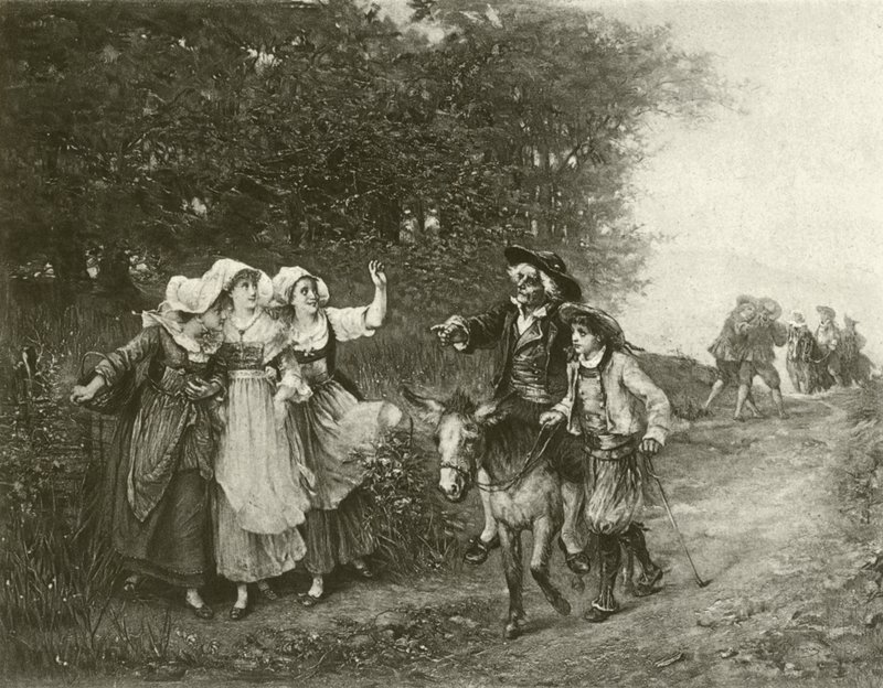 Mølleren, hans søn og kunsten (dybtryk) af Eugene Joseph Lejeune