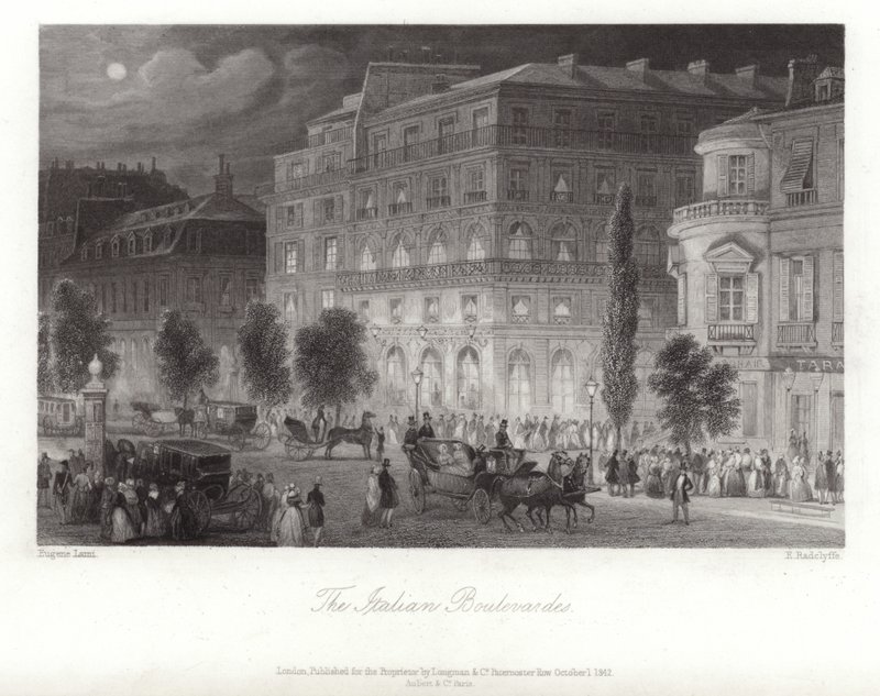 De italienske boulevarder af Eugene Louis Lami