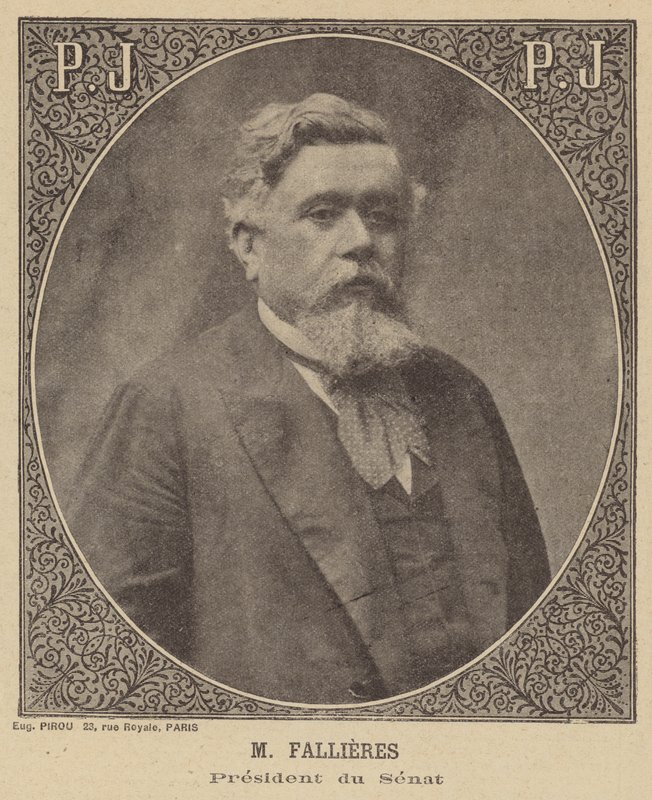 Armand Fallieres, præsident for det franske senat af Eugene Pirou
