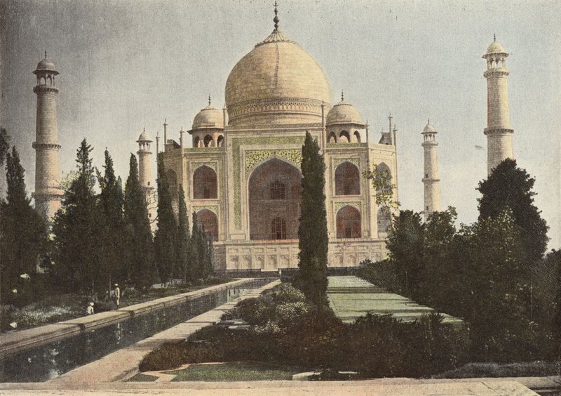 Agra, Tady Mahal og springvandet af European Photographer