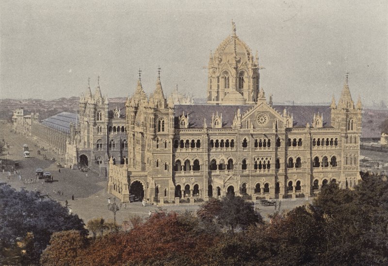 Bombay, Victoria Station af European Photographer