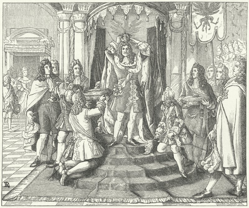 Kroning af kong Frederik I af Preussen, 1701 af European School