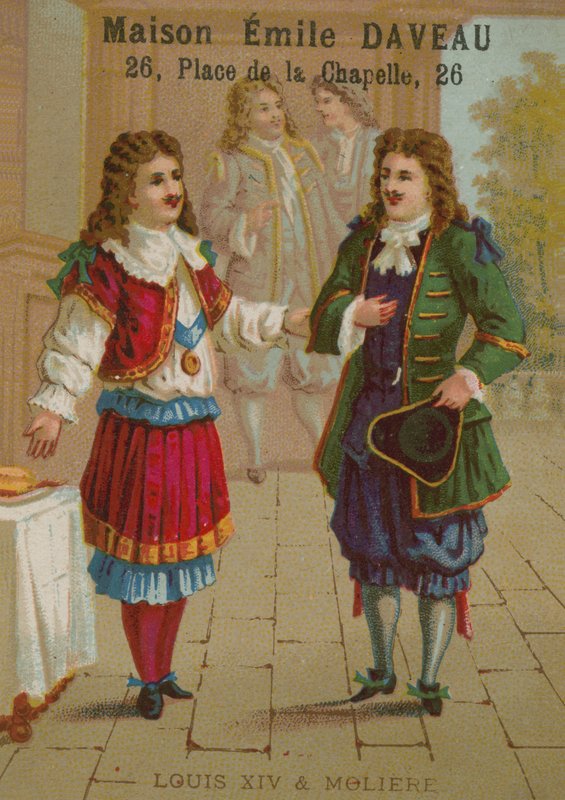 Ludvig XIV af Frankrig og Moliere af European School