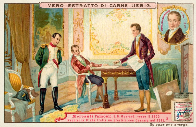 Napoleon forhandler om et lån med den franske bankmand Gabriel-Julien Ouvrard, 1815 af European School