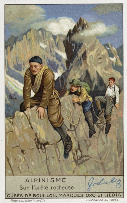 On a rocky arete  af European School