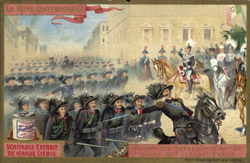 Parade of the Bersaglieri, Piazza dell Indipendenza, Rome  af European School