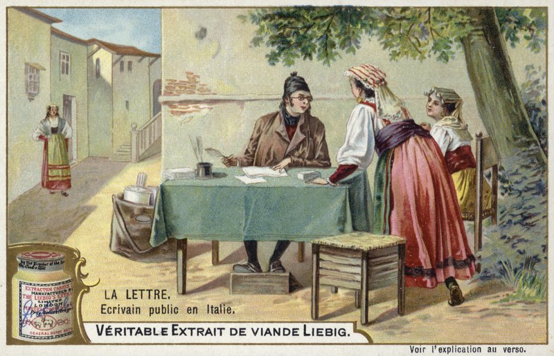 Public letter writer, Italy  af European School