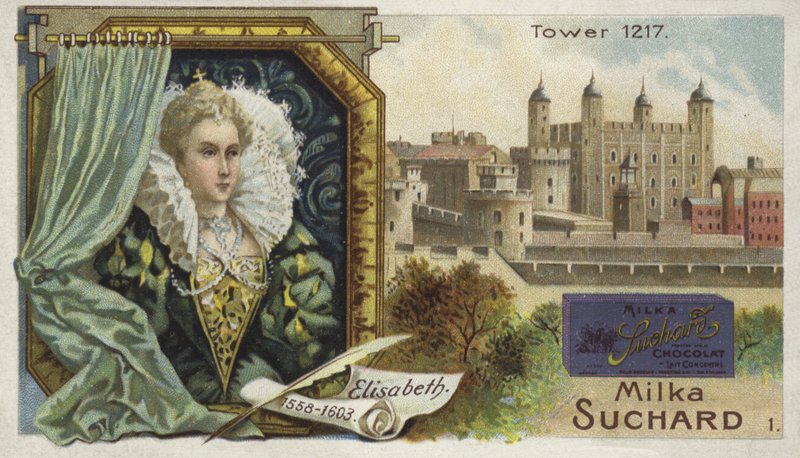 Dronning Elizabeth I af England og Tower of London af European School