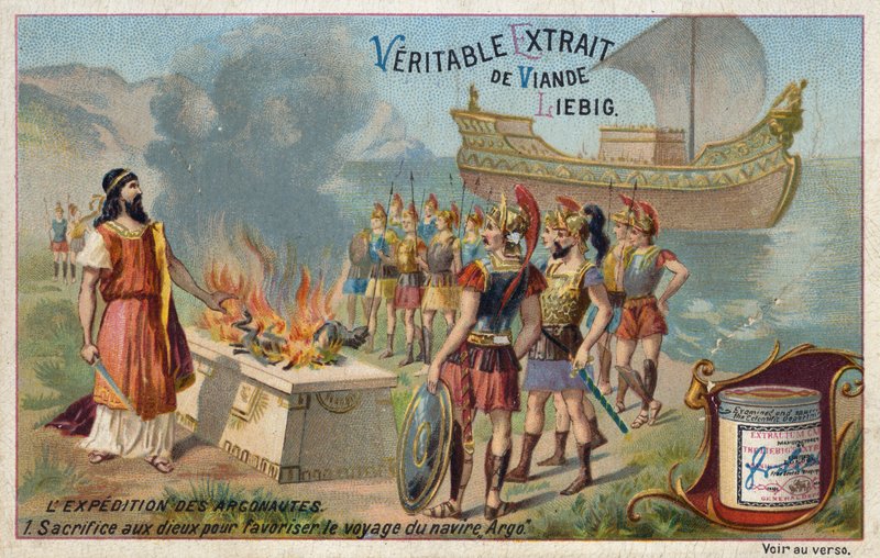 Sacrifice to the Gods to aid the Argo in its voyage  af European School