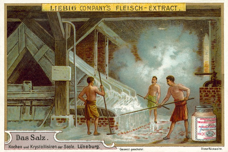 Salt: kogende saltlage, Luneburg, Tyskland af European School