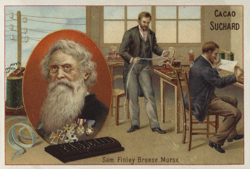 Samuel Morse, amerikansk opfinder og telegrafi-pioner af European School