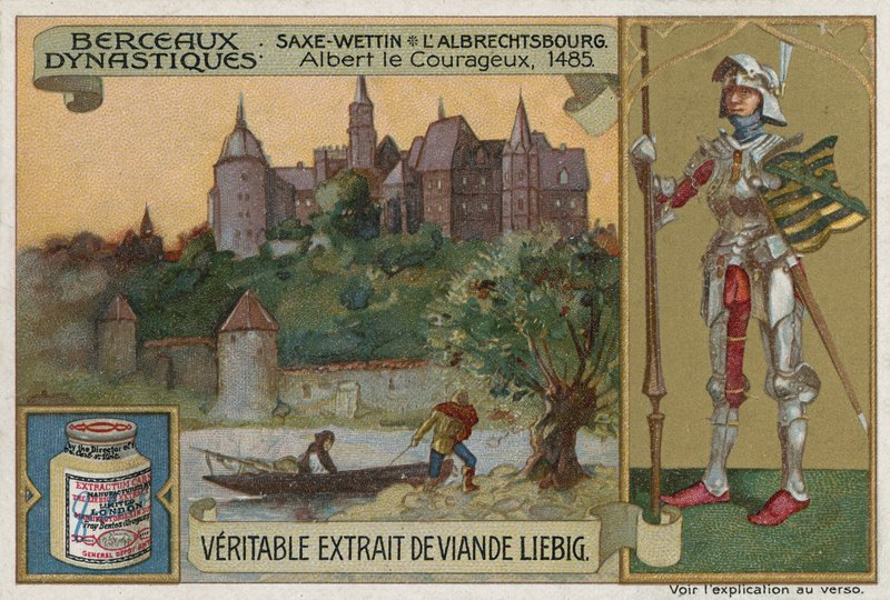 Saxe-Wettin: the Albrechtsburg and Albert the Bold, Duke of Saxony, 1485  af European School