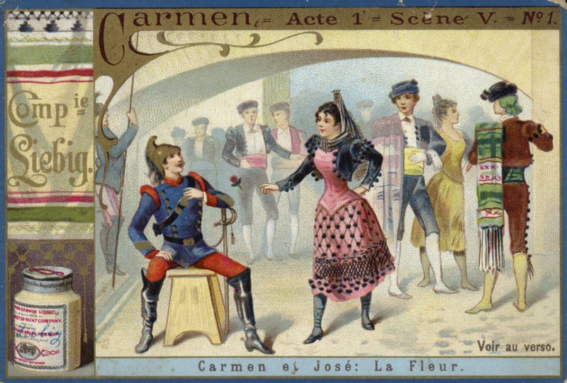 Scene from Carmen, by Georges Bizet  af European School