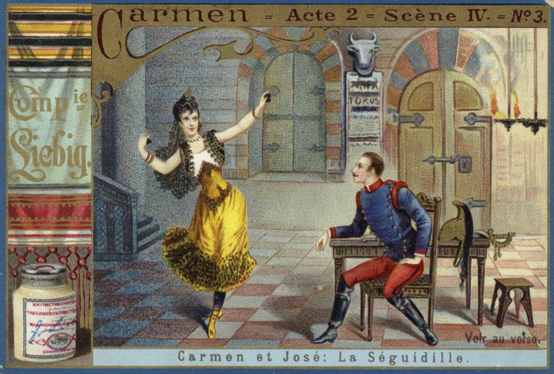 Scene from Carmen, by Georges Bizet  af European School