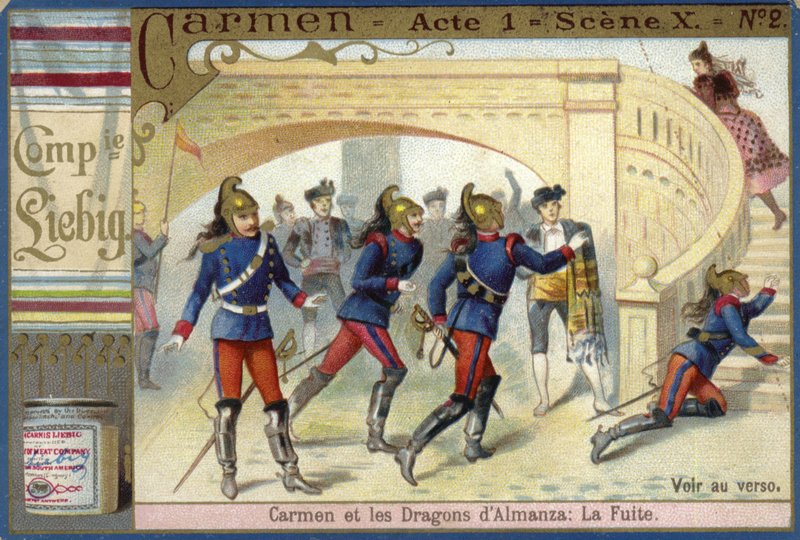 Scene from Carmen, by Georges Bizet  af European School