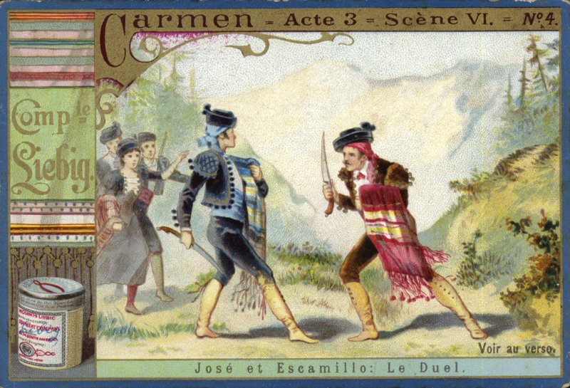 Scene from Carmen, by Georges Bizet  af European School