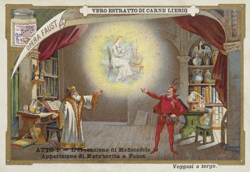 Scene fra Faust, en opera af Charles Gounod af European School
